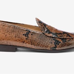 Brown Snakeskin Loafers